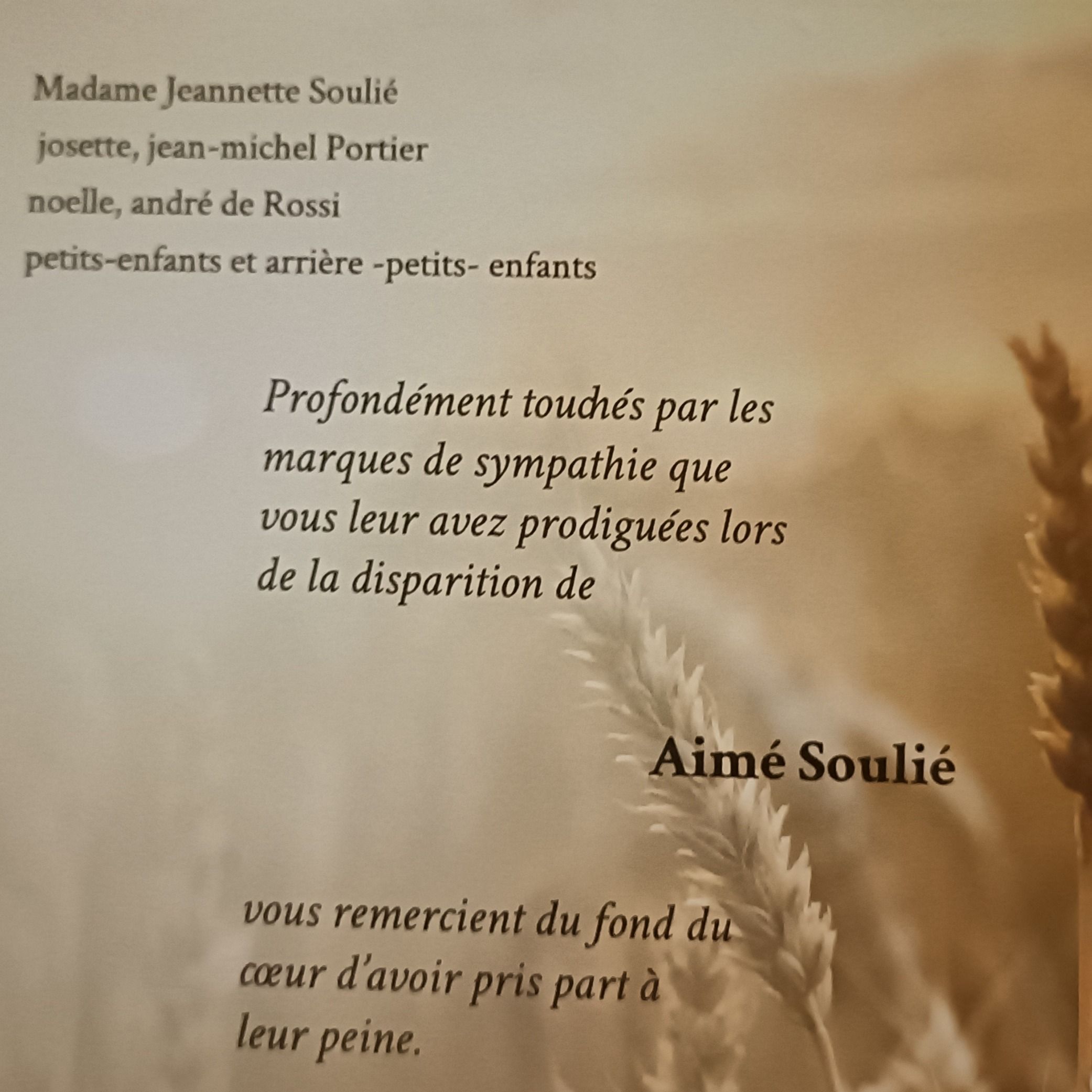 Photo d’Aimé SOULIÉ